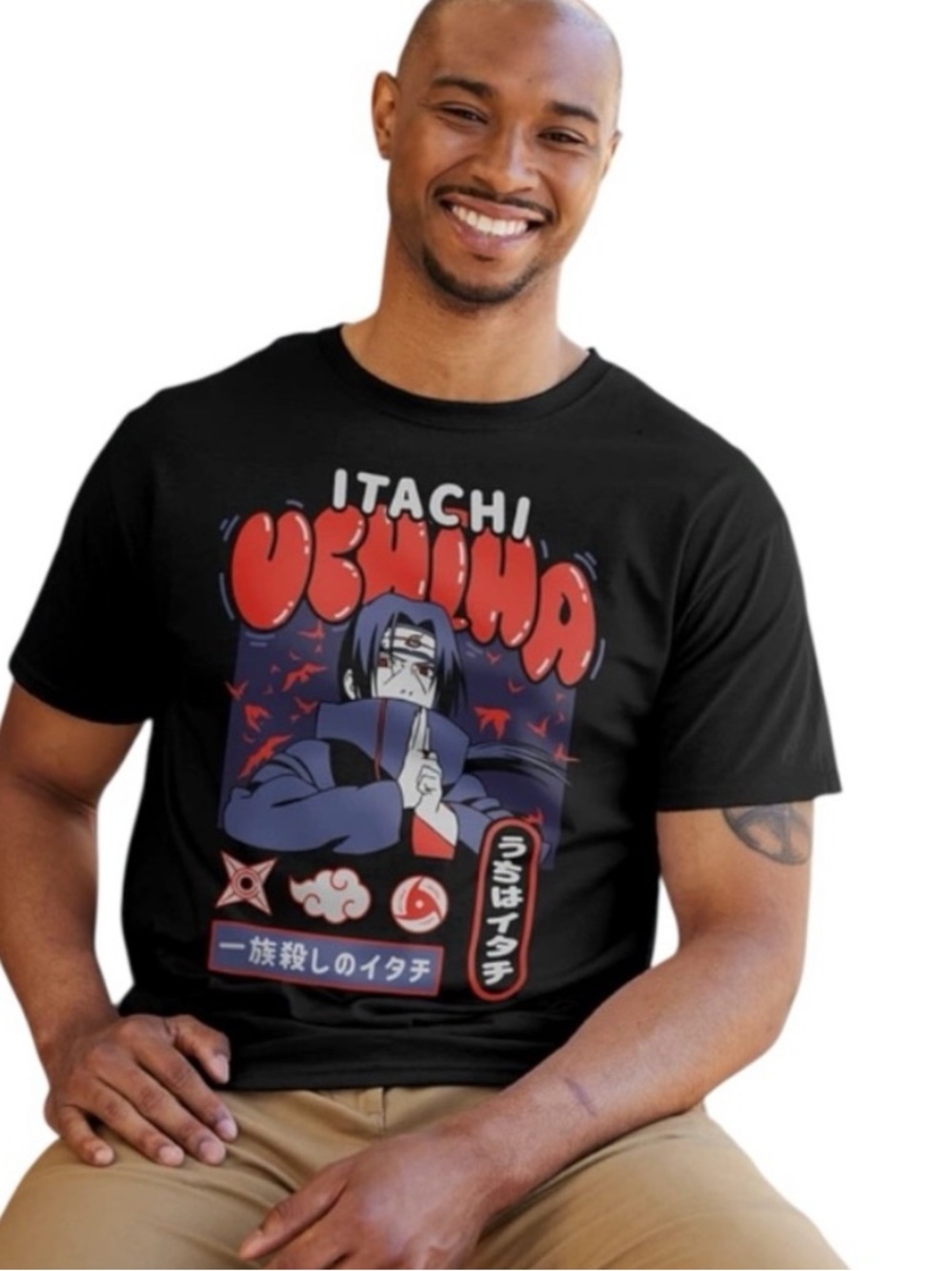 Naruto Shippuden Naruto Itachi Bubble T-Shirt NEW size XL